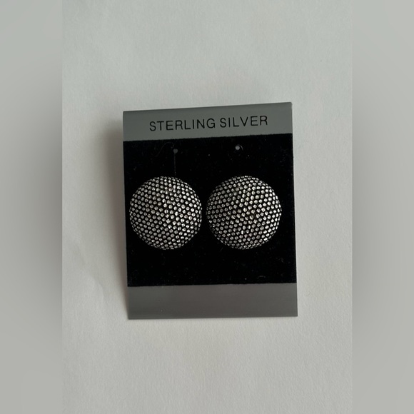 New Sterling Silver Handmade Stud Earrings made in USA - Picture 9 of 12